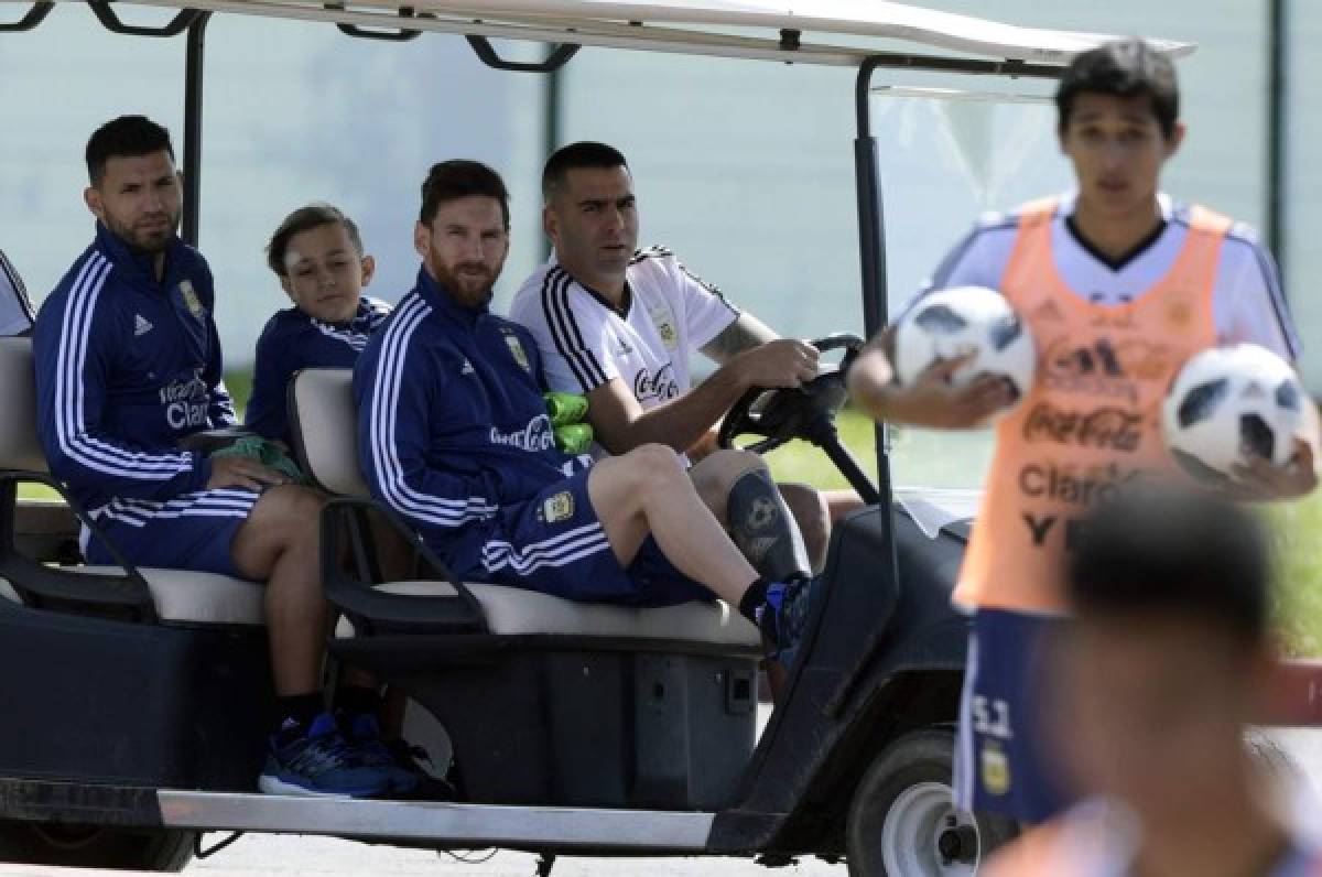 Argentina adelanta su entrenamiento para ver el Nigeria-Islandia