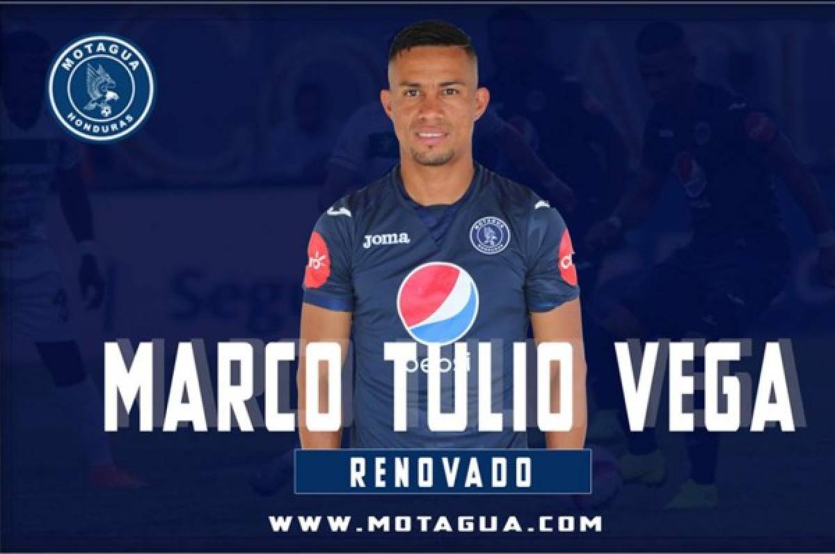 Marco Tulio Vega también estampó su firma para renovar contrato con Motagua