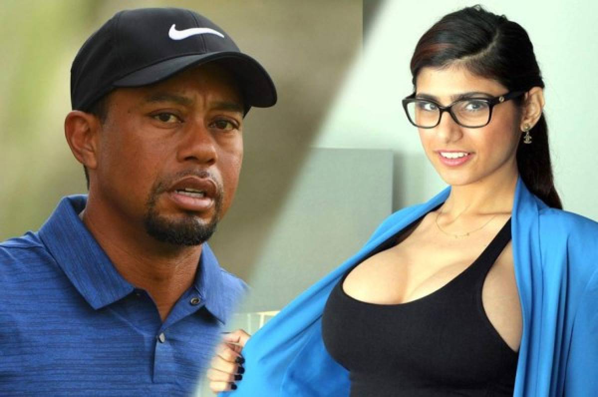 ¡Mia Khalifa pone por los suelos al golfista Tiger Woods!