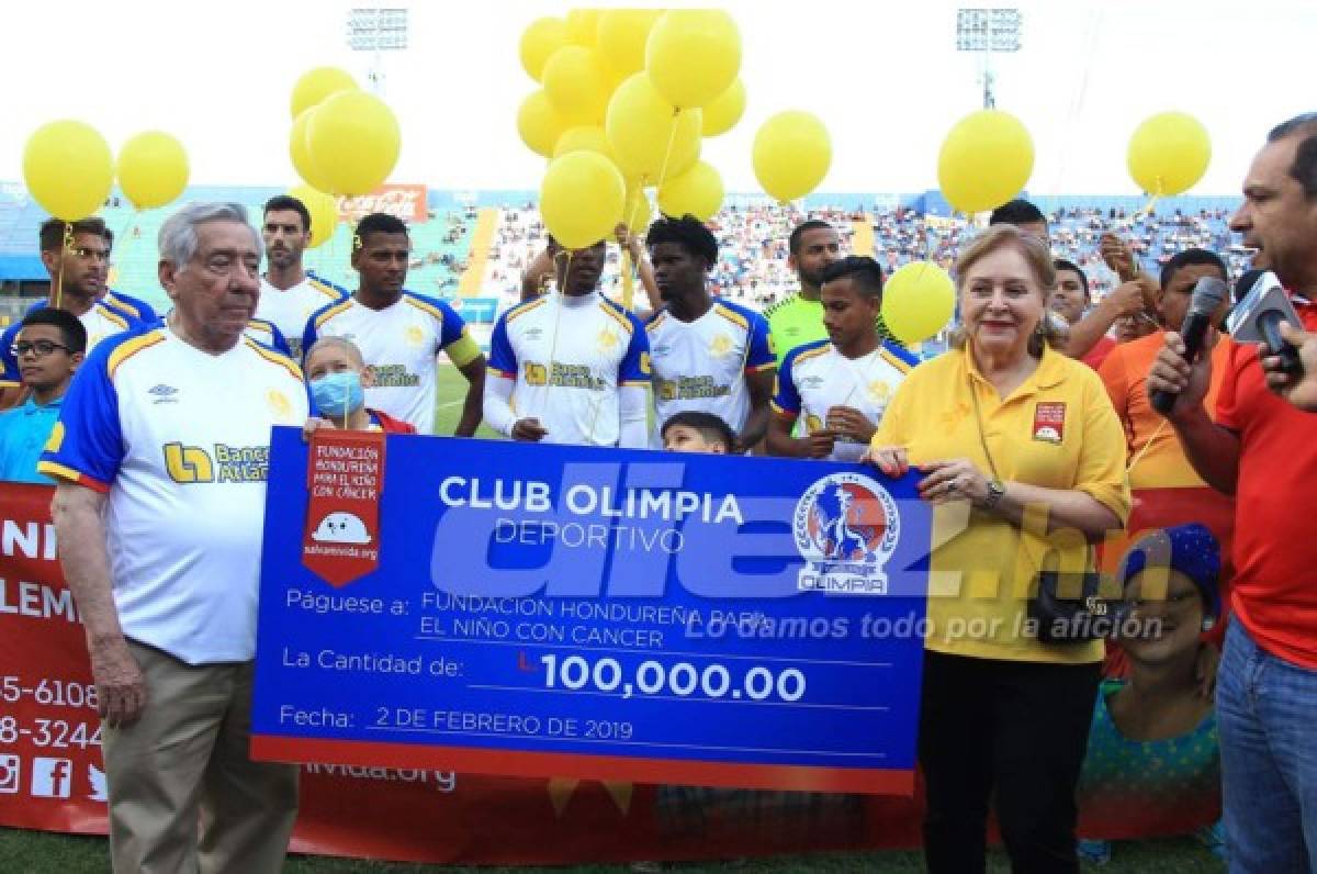 Olimpia apoya con 100 mil lempiras a la Fundación Hondureña Para el Niño con Cáncer