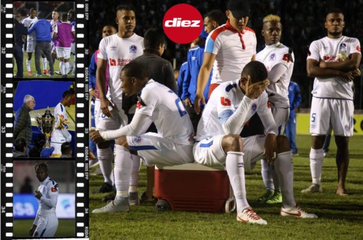 ¡Reclamos y frustración! Las caras en Olimpia tras perder la final ante Motagua