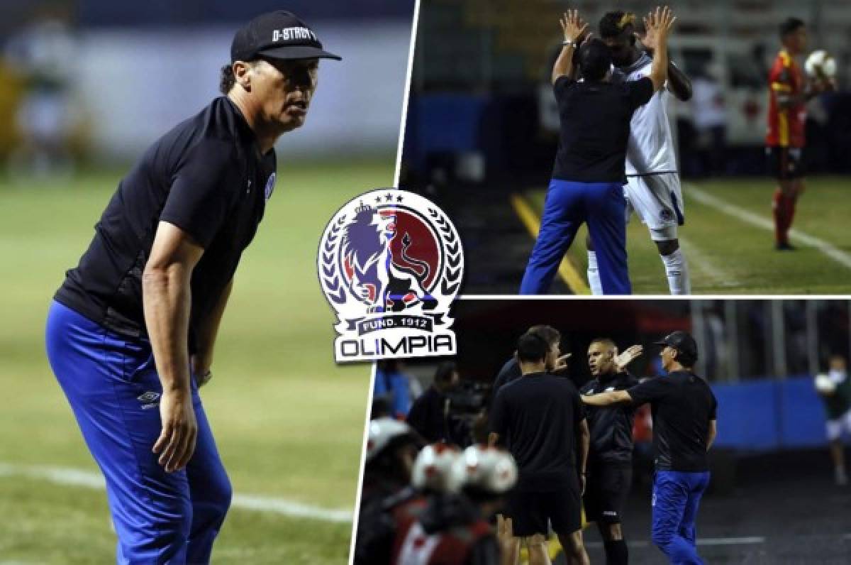 En fotos: Así vivió Pedro Troglio su primer juego dirigiendo al Olimpia