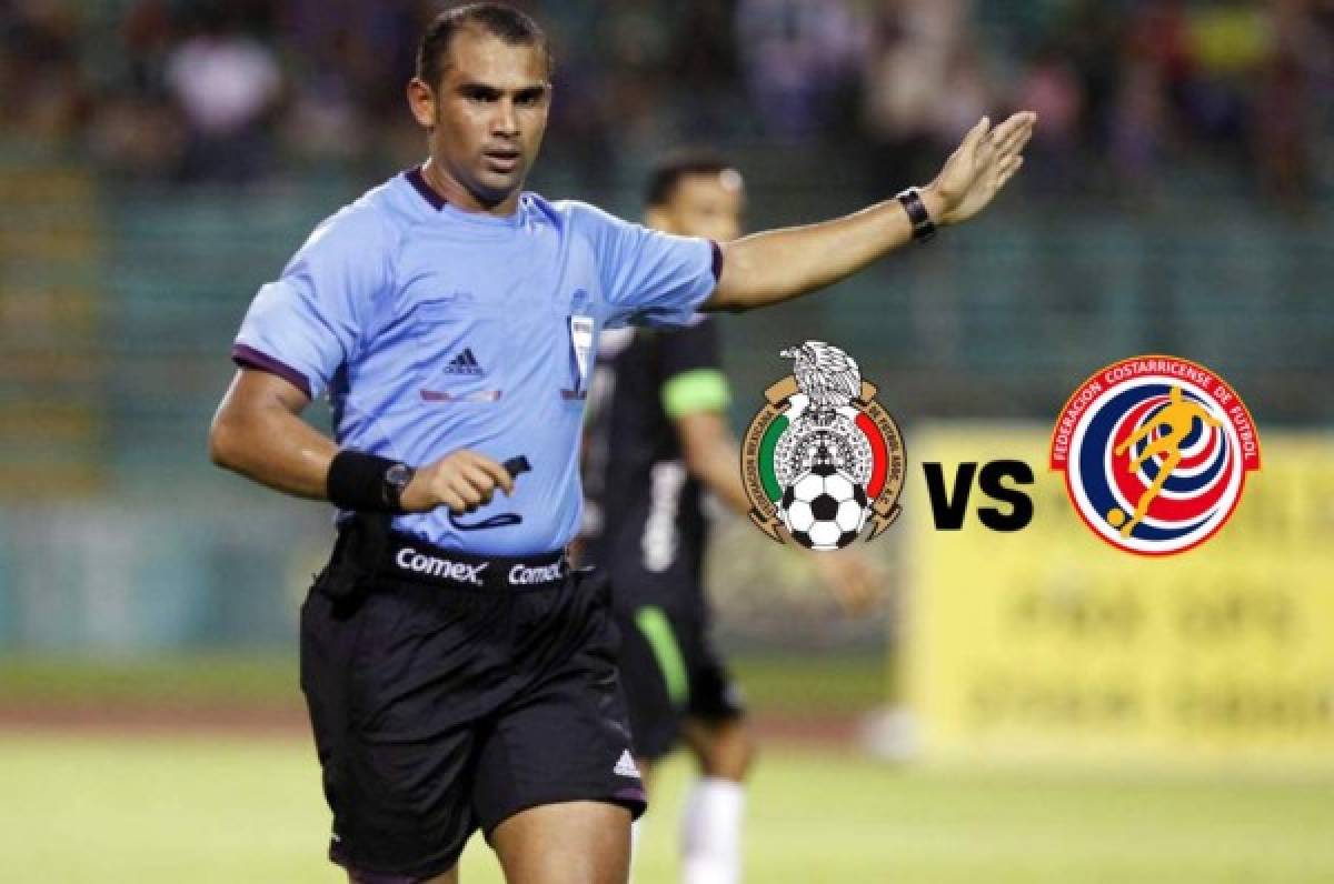 Óscar Moncada será el árbitro del México - Costa Rica