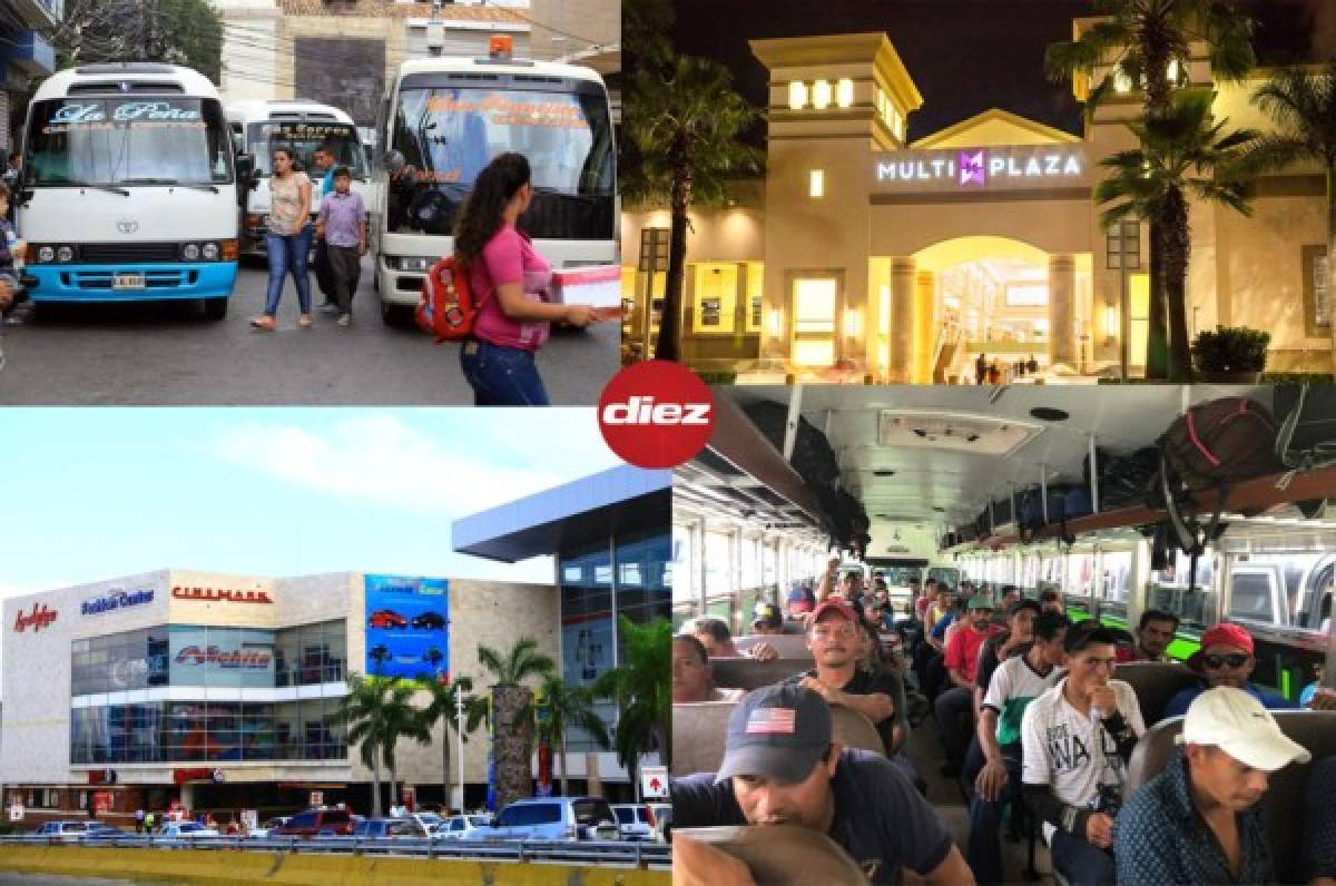 Centros comerciales de Honduras abren el 22 de junio; transporte operará con el 50% de su capacidad