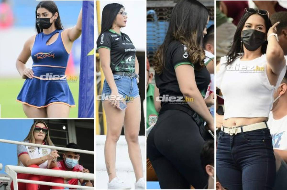 El Olímpico convertido en una pasarela: Las despampanantes y sexys mujeres en el clásico Marathón-Olimpia