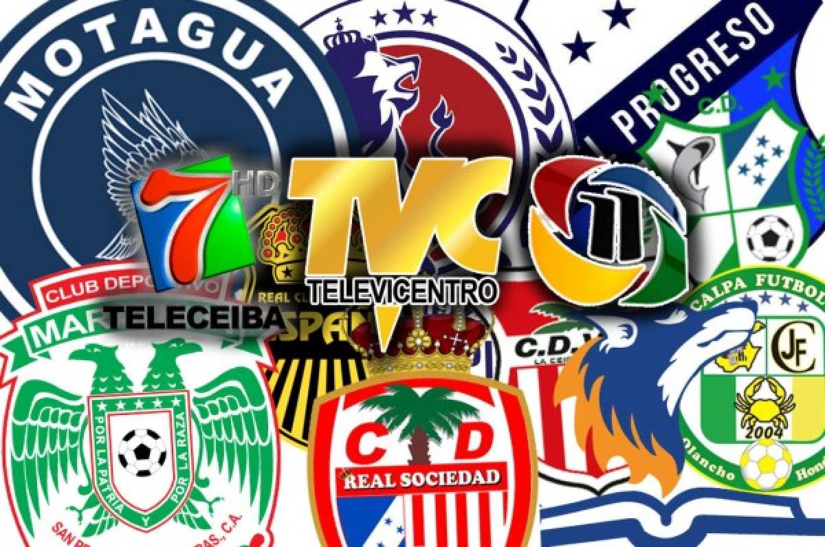 Los canales de televisión que transmitirán a los 10 equipos de Liga Nacional en Honduras