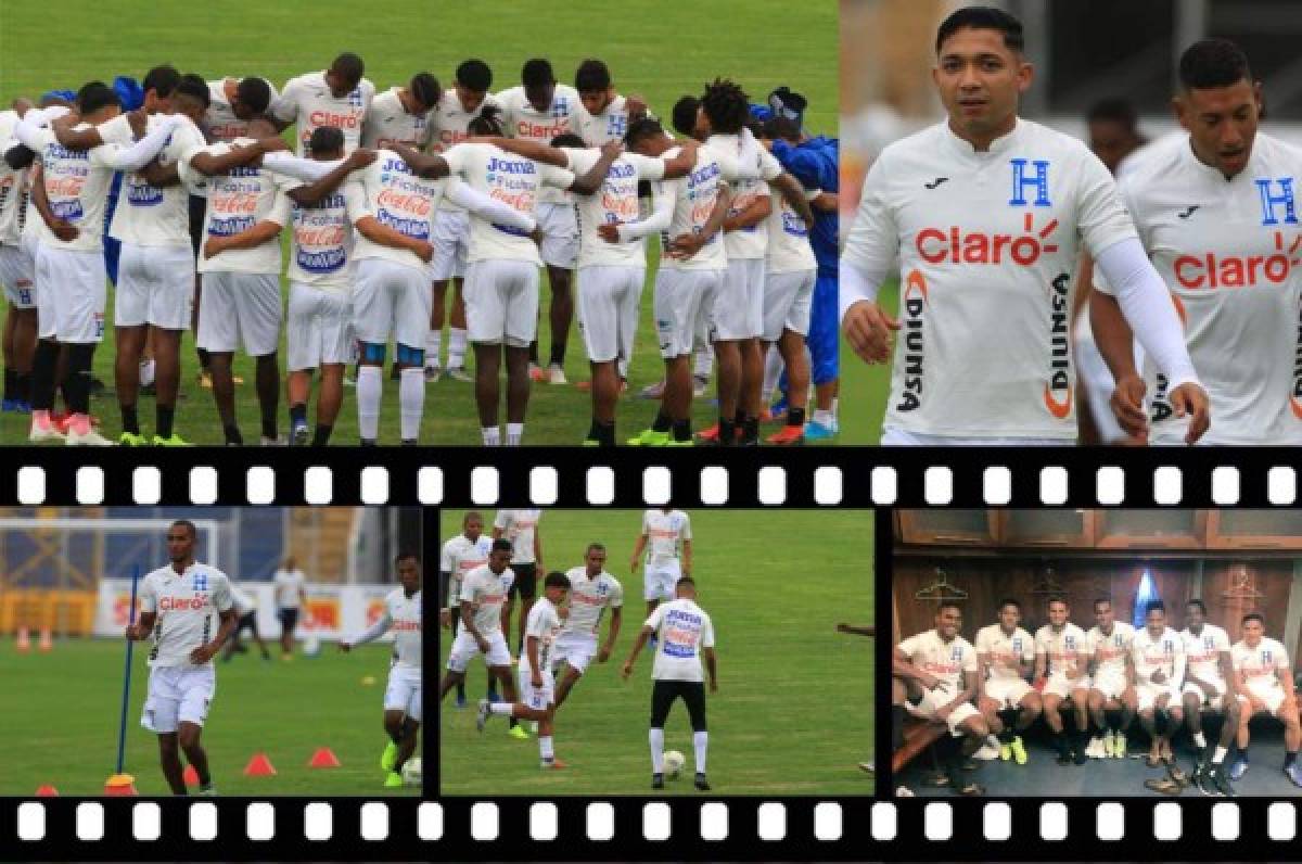 Bromas, risas y mucha emoción en el entrenamiento de la Selección de Honduras