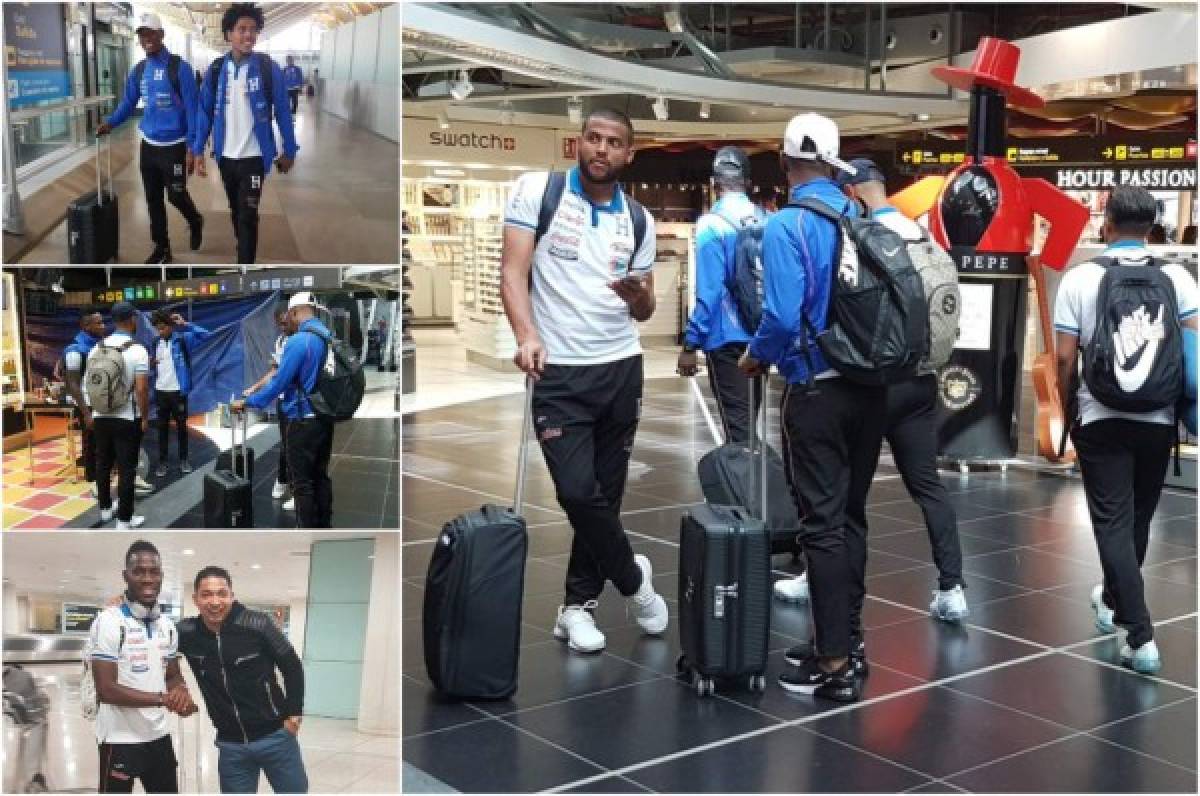 Así fue la llegada de la Selección de Honduras a Barcelona, España