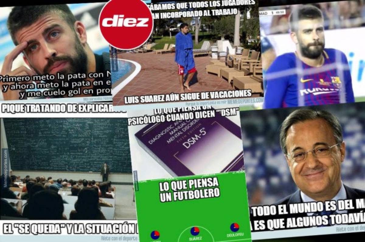 ¡La venganza madridista! Piqué es acribillado con los memes tras el Barcelona-Madrid