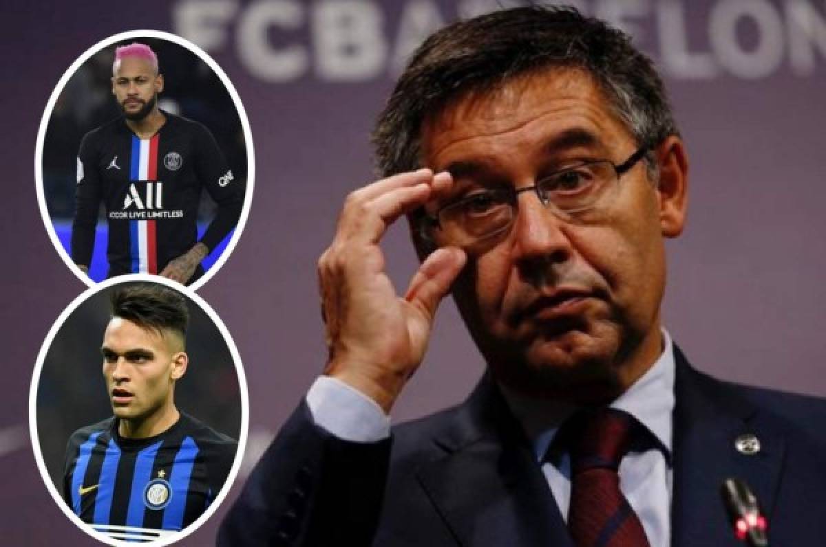 Presidente del Barcelona, Josep Maria Bartomeu, se pronuncia sobre los fichajes de Lautaro Martínez y Neymar