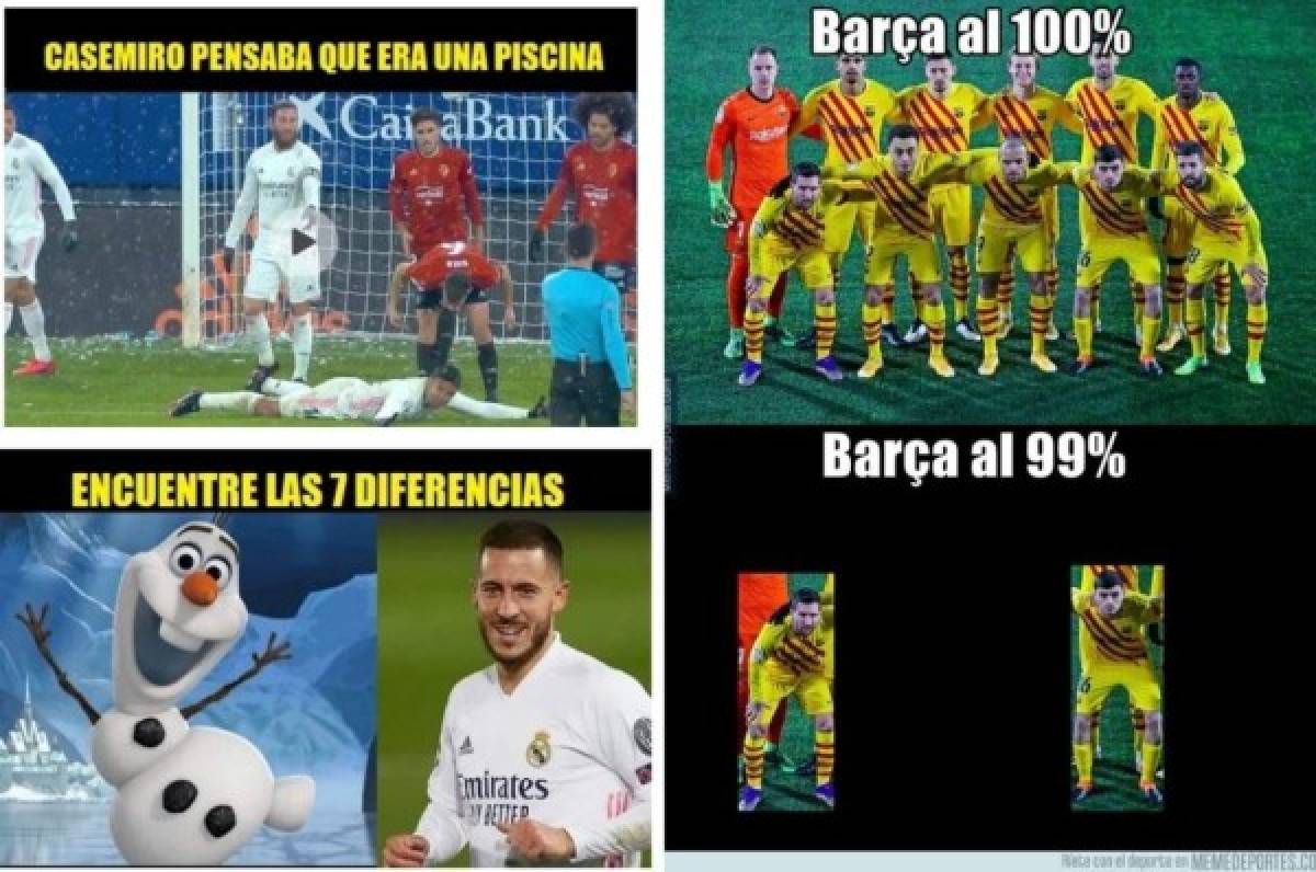 Los memes de la goleada del Barcelona de Messi y del empate del Real Madrid con el Osasuna