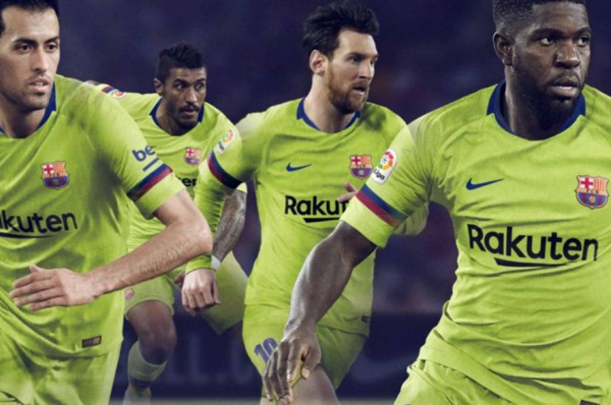 El FC Barcelona presenta su segunda camiseta para la temporada 2018-19