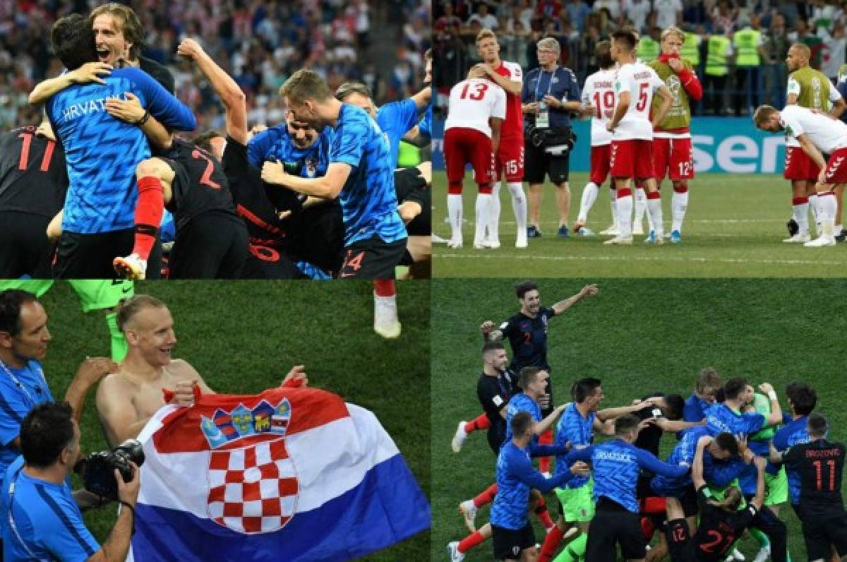 No se vio en TV: El beso a Rakitic, el desahogo de Modric y la eufórica celebración croata