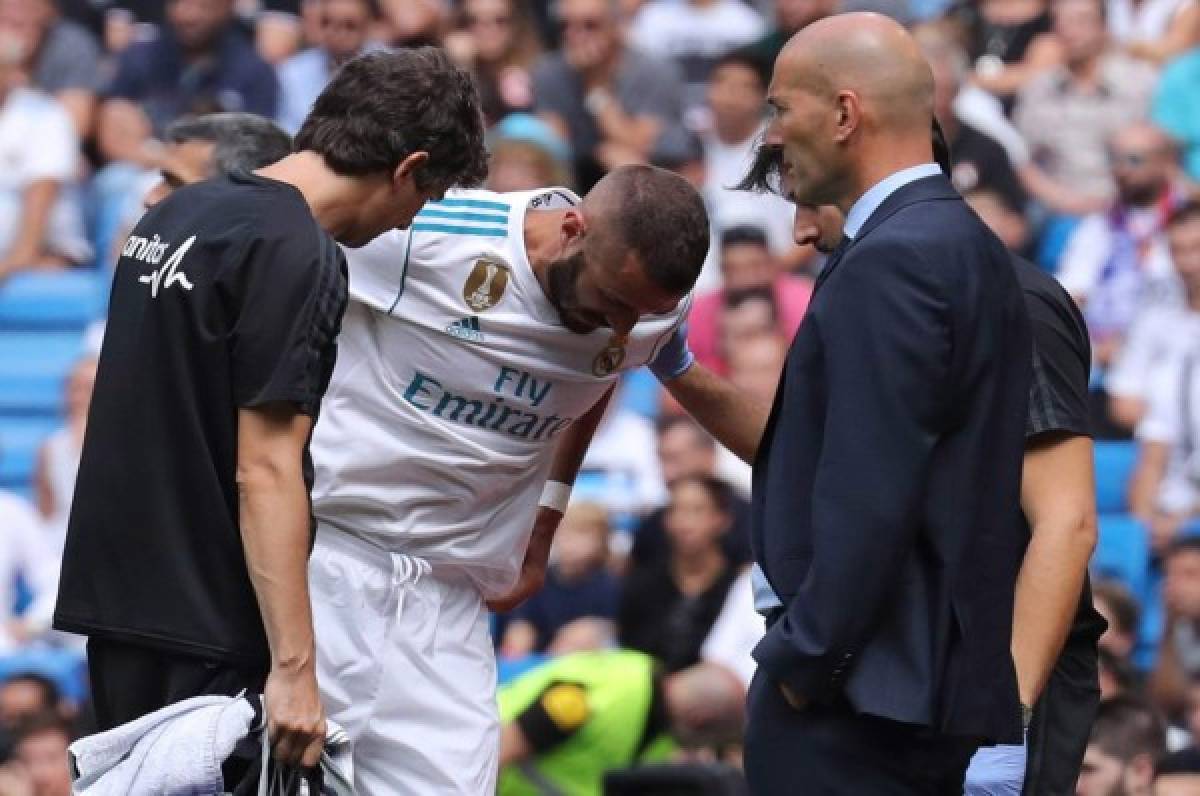Karim Benzema podría estar de baja un mes en el Real Madrid