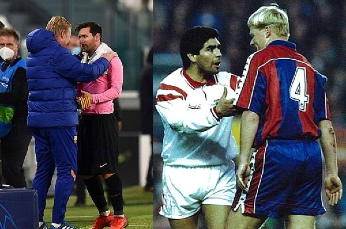 ¿Messi o Maradona?, ponen a elegir a Ronald Koeman en el cumpleaños de Diego