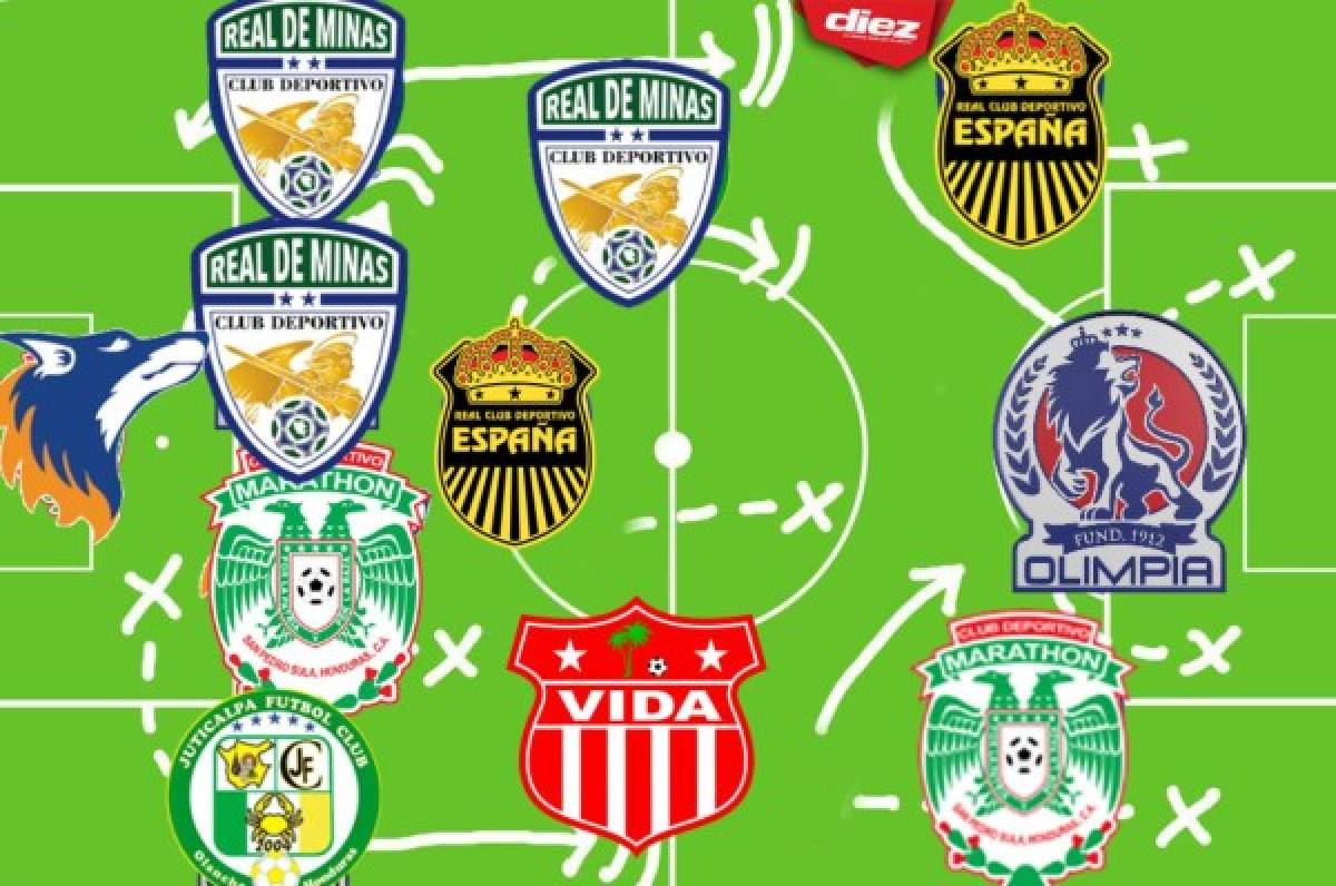 El equipo ideal de la jornada 11 de la Liga Nacional en Honduras