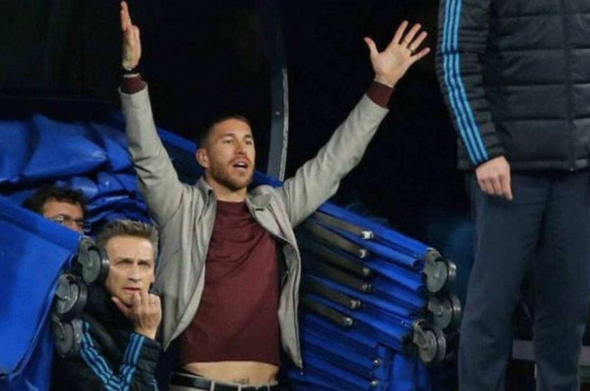 Sergio Ramos podría ser sancionado por haber salido al campo del Bernabéu