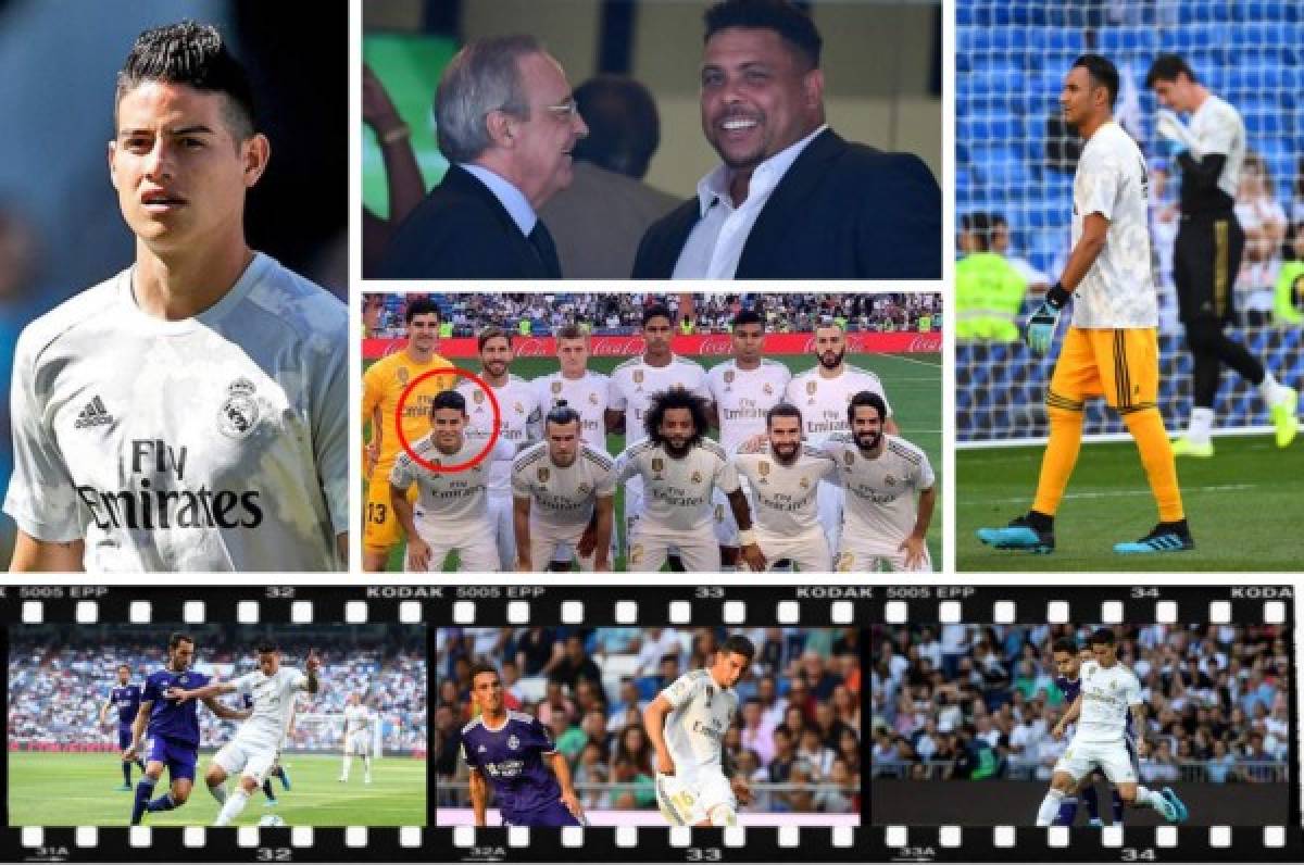 FOTOS: Así vivió James su vuelta al Bernabéu y la insólita imagen de Keylor Navas  