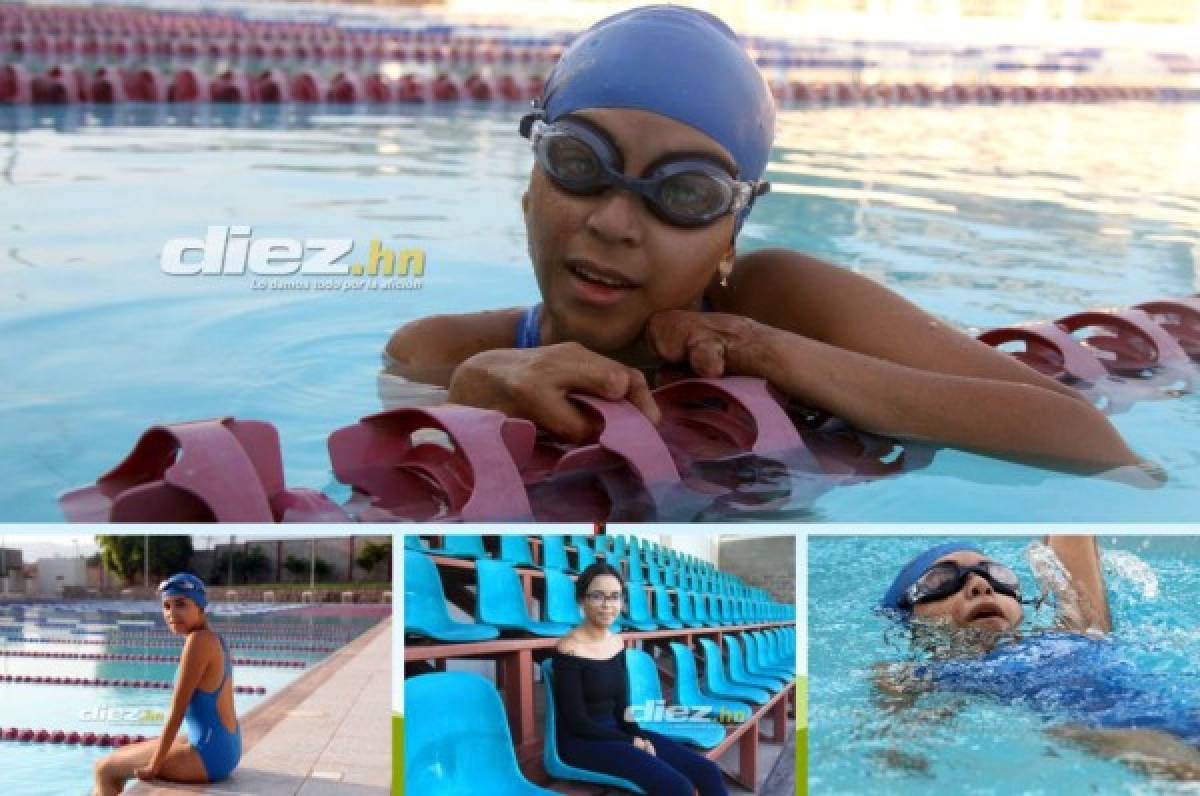 Samaria Eguigure, la catracha que sobrevivió al fuego y ahora es nadadora