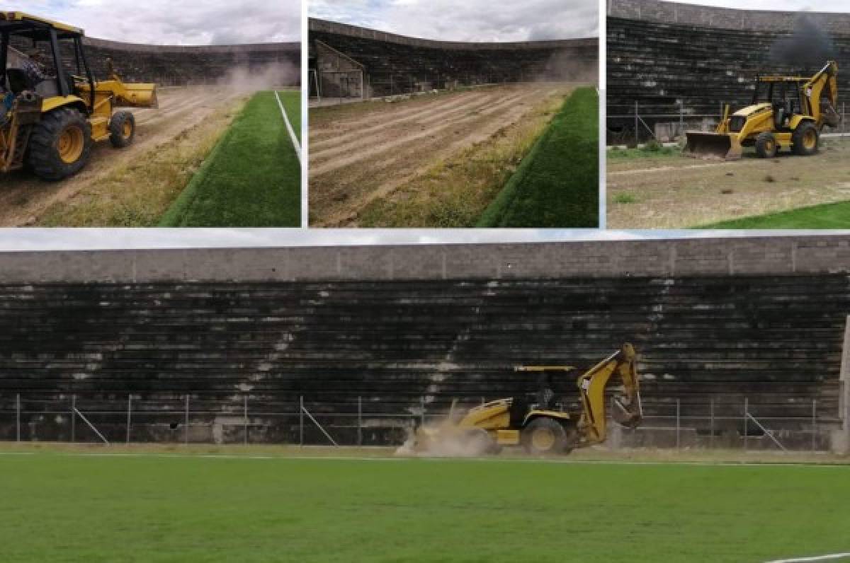 Comienza la segunda etapa de remodelación del estadio Roberto Suazo Córdova de La Paz