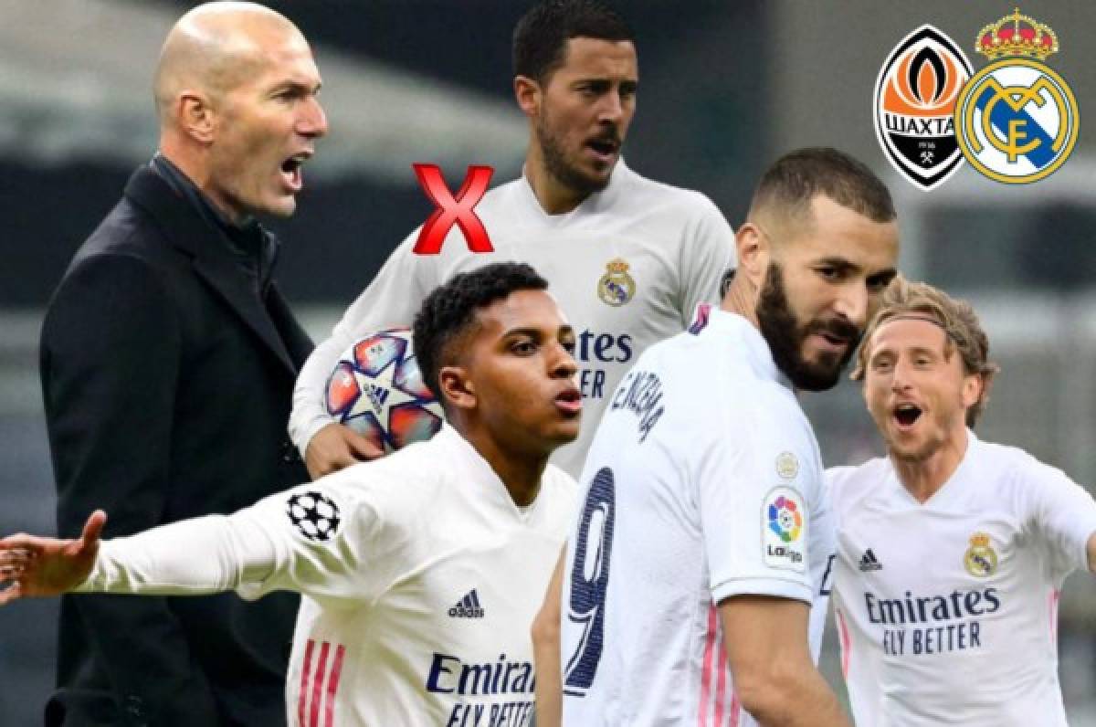 Alineación del Real Madrid vs Shakhtar: Zidane quiere evitar sorpresas y asegurar el boleto a octavos