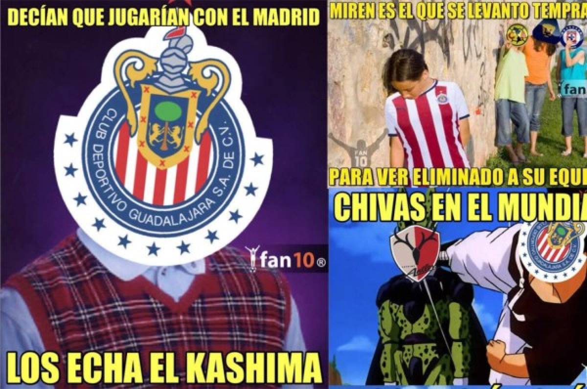 Hacen pedazos a Chivas con memes tras ser eliminado del Mundial de Clubes por el Kashima