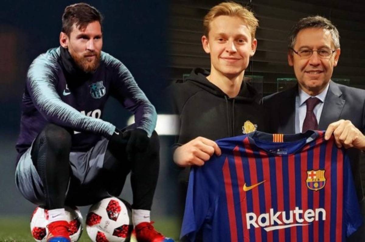Messi llamó a De Jong para que fichara por el Barcelona, dice padre del jugador