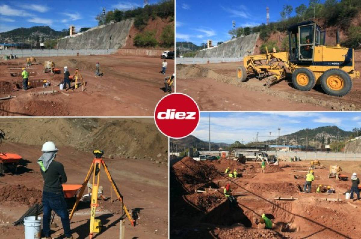 En fotos: El mini estadio que Fenafuth está construyendo en Tegucigalpa