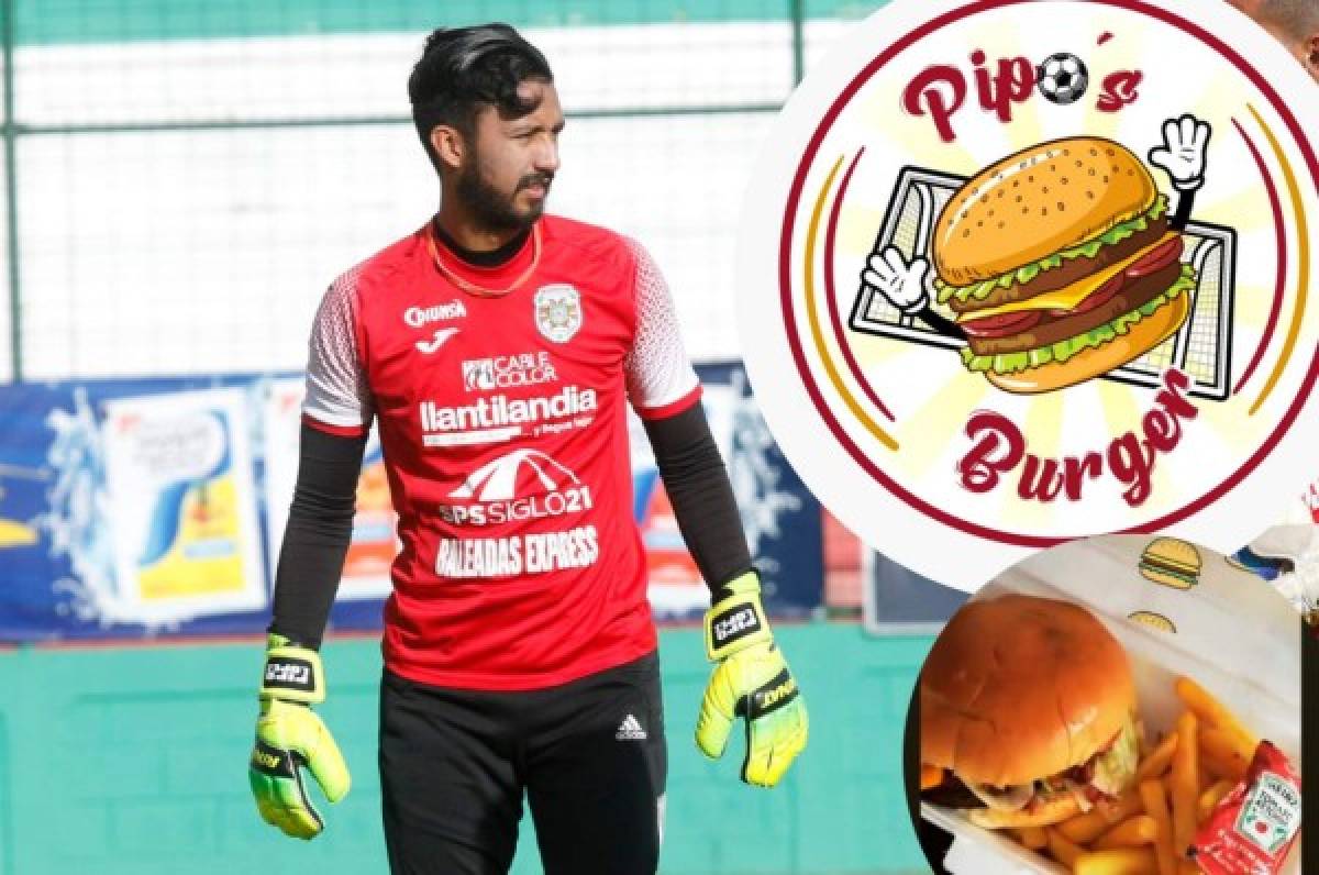 Roberto 'Pipo' López, portero del Marathón emprende su propio negocio de venta de hamburguesas