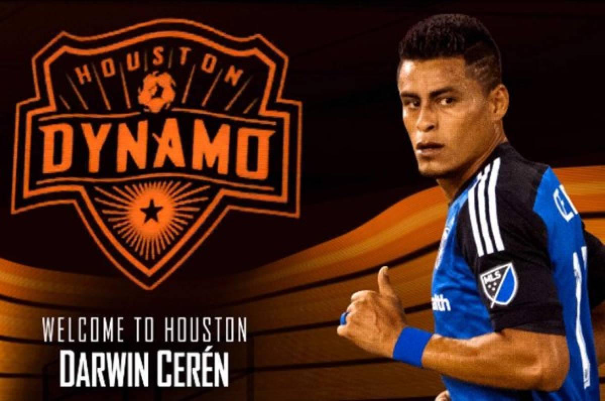 El salvadoreño Darwin Cerén es nuevo jugador del Houston Dynamo