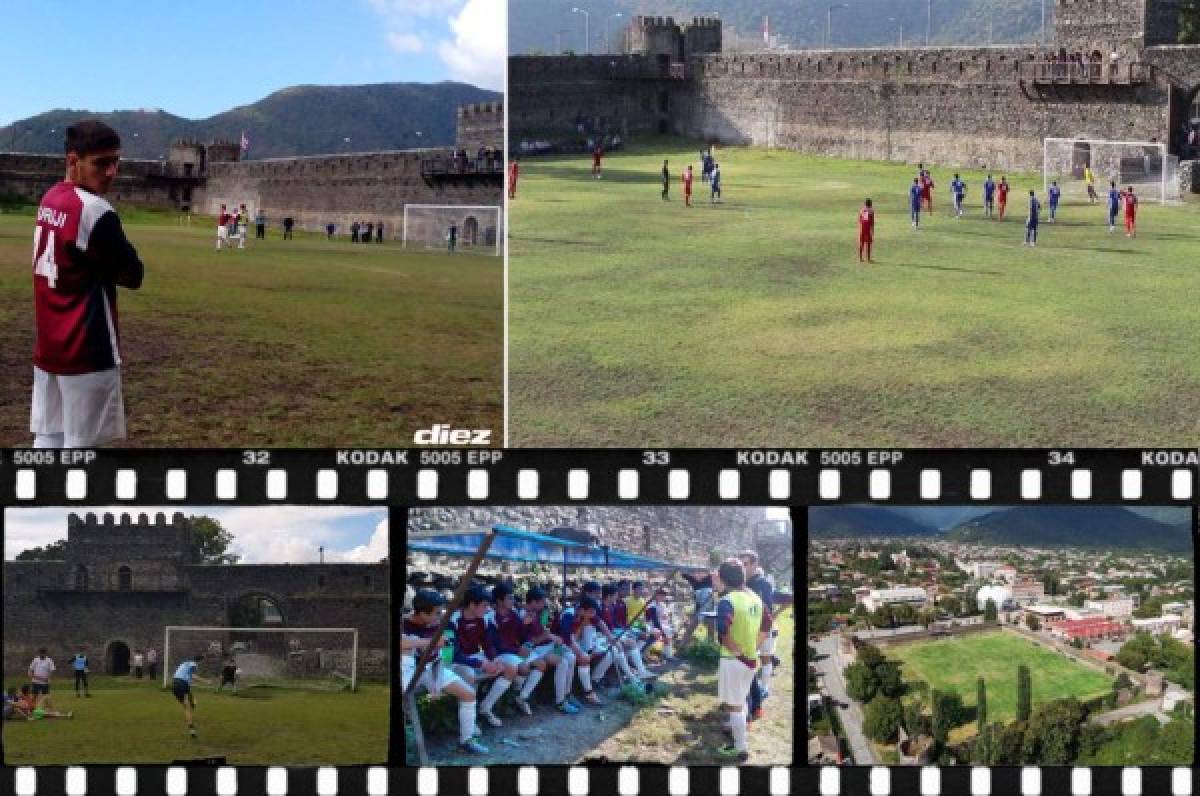 Fotos: Modesto equipo juega sus partidos dentro de un castillo medieval