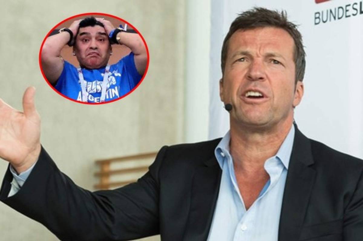 Lothar Matthaus sobre Diego Maradona: 'Debería dejar esas tonterías'