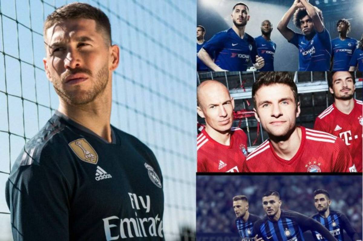 Así son los nuevos uniformes de los mejores clubes de Europa para la temporada 2018-19