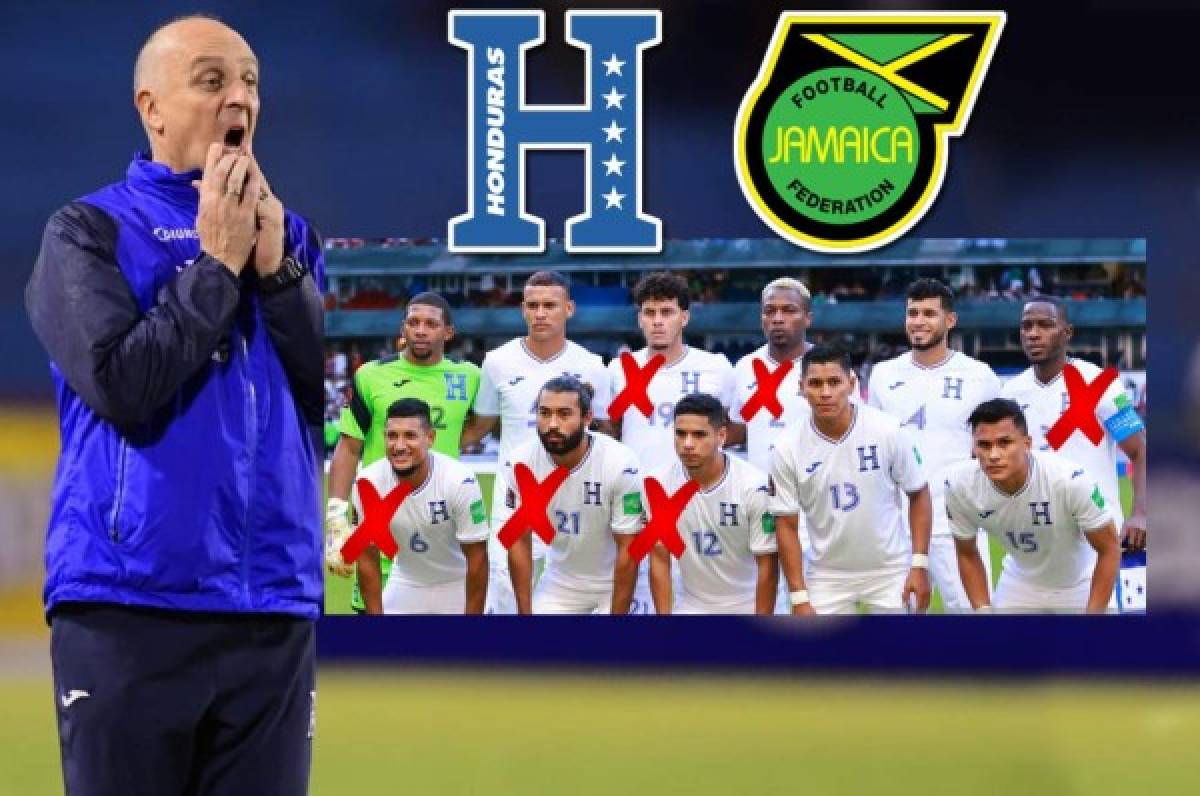 ¡Seis cambios! El 11 que enviará Honduras para buscar ante Jamaica su primer triunfo del octagonal