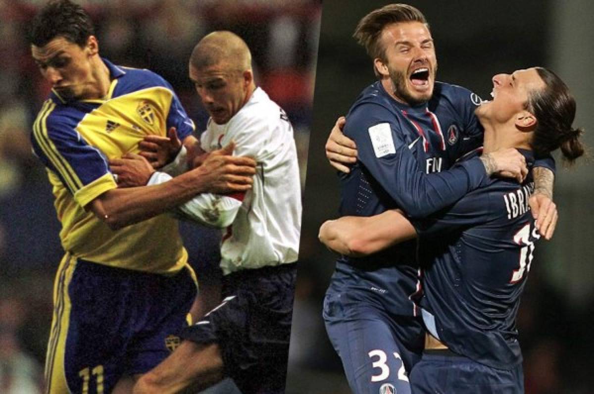 La monumental apuesta de Ibrahimovic y Beckham para el Suecia-Inglaterra
