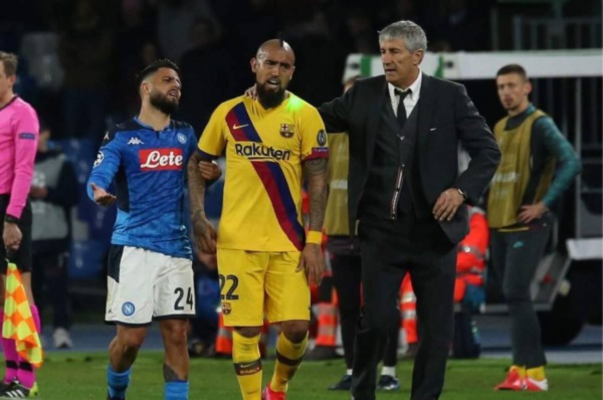Quique Setién tras el empate ante Napoli: 'Es un buen resultado'