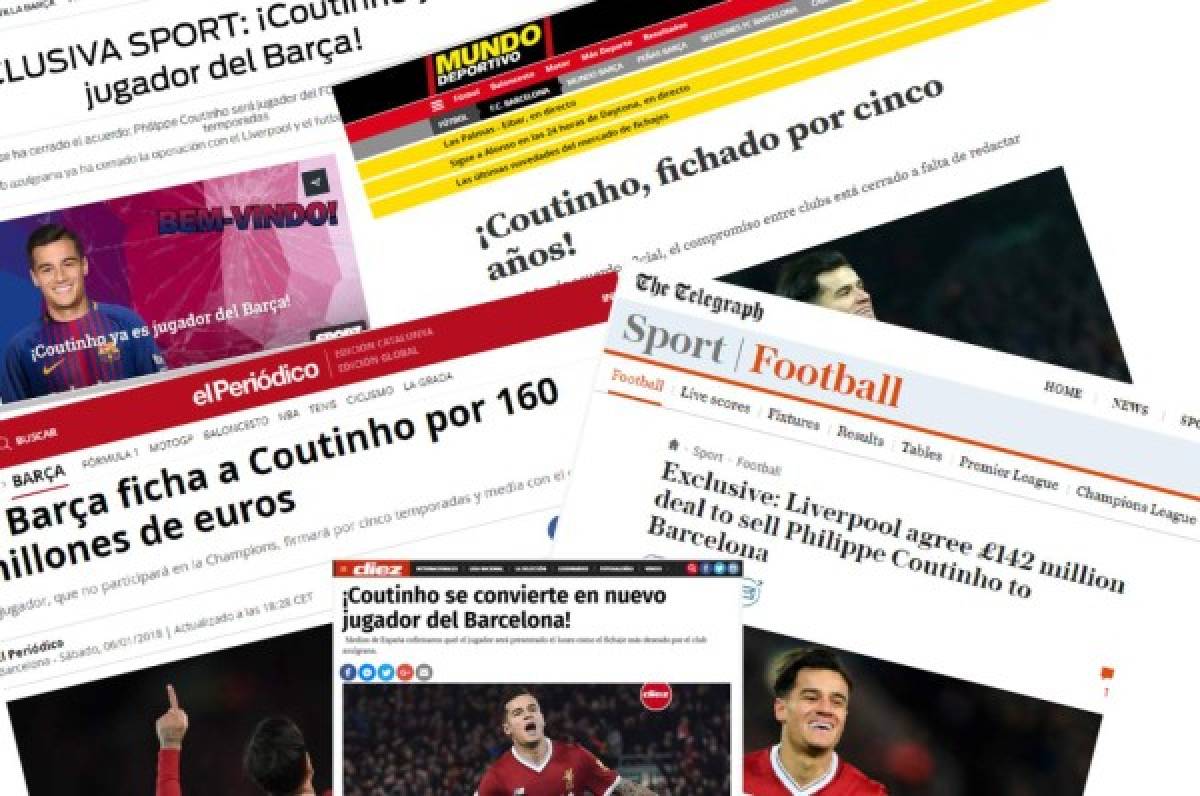 FICHADO: La prensa mundial se rinde al fichaje de Coutinho por el Barca