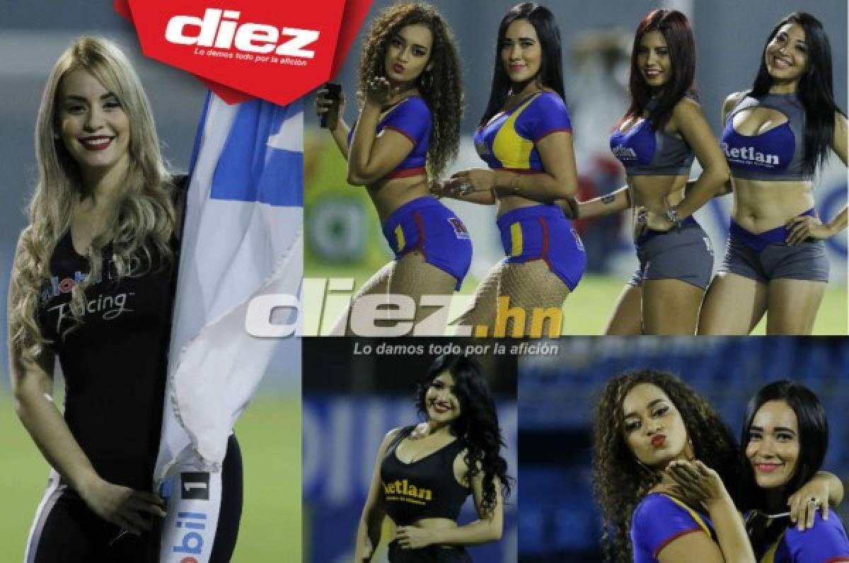 ¡Espectaculares! Las bellezas que llegaron a robar suspiros al clásico Real España - Olimpia