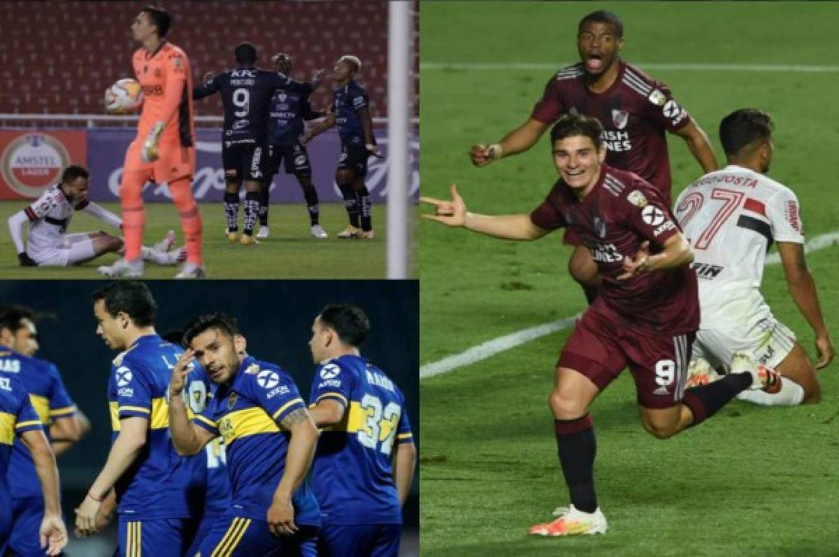 Libertadores: El campeón Flamengo fue apaleado 5-0; Boca sale victorioso mientras que River rescata un punto