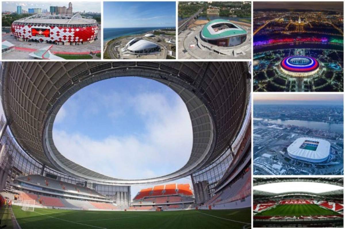 ¡Espectaculares! En estos estadios donde se jugará el Mundial de Rusia 2018