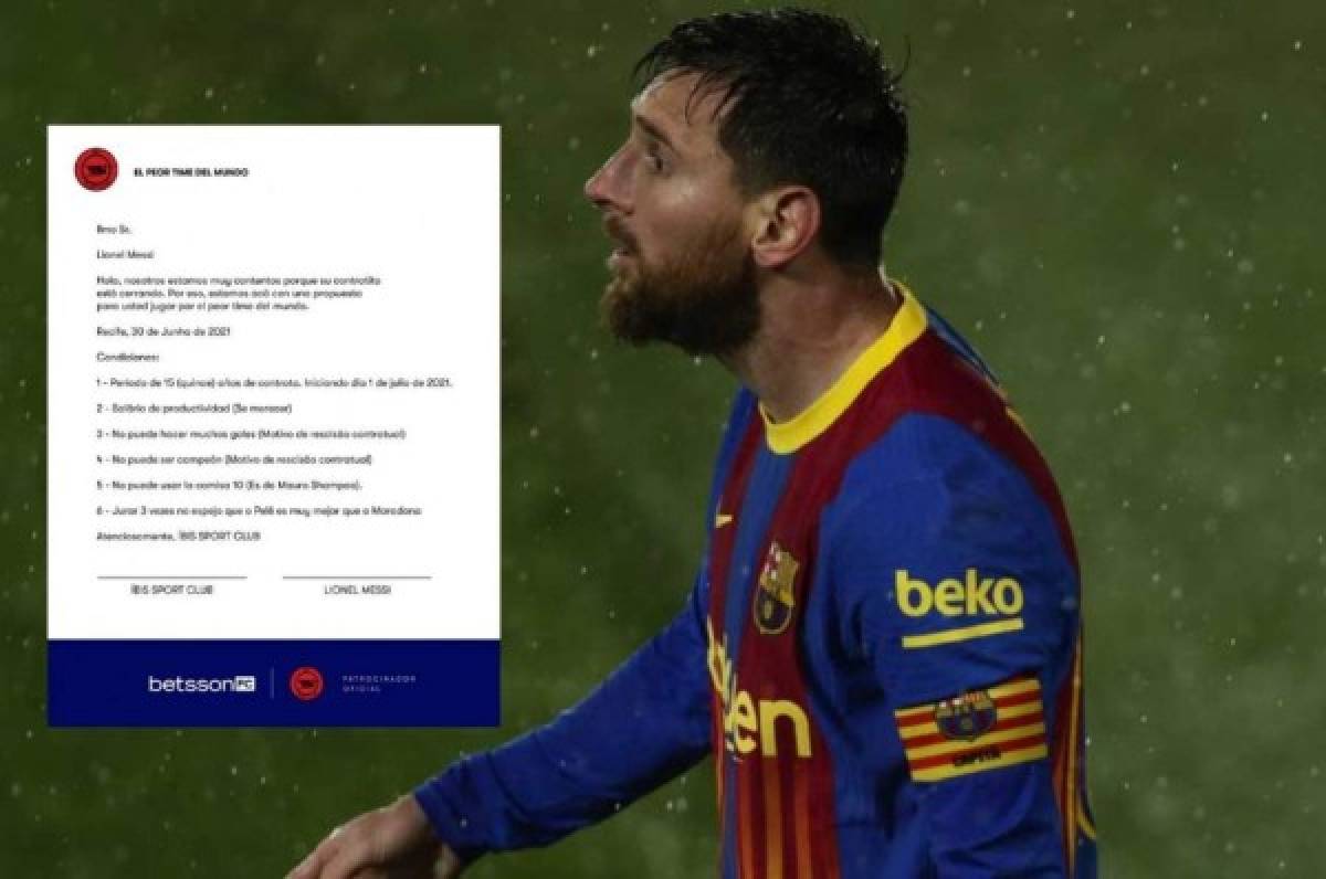 Hicieron el contrato: La increíble oferta del peor equipo del mundo a Messi para cerrar su fichaje