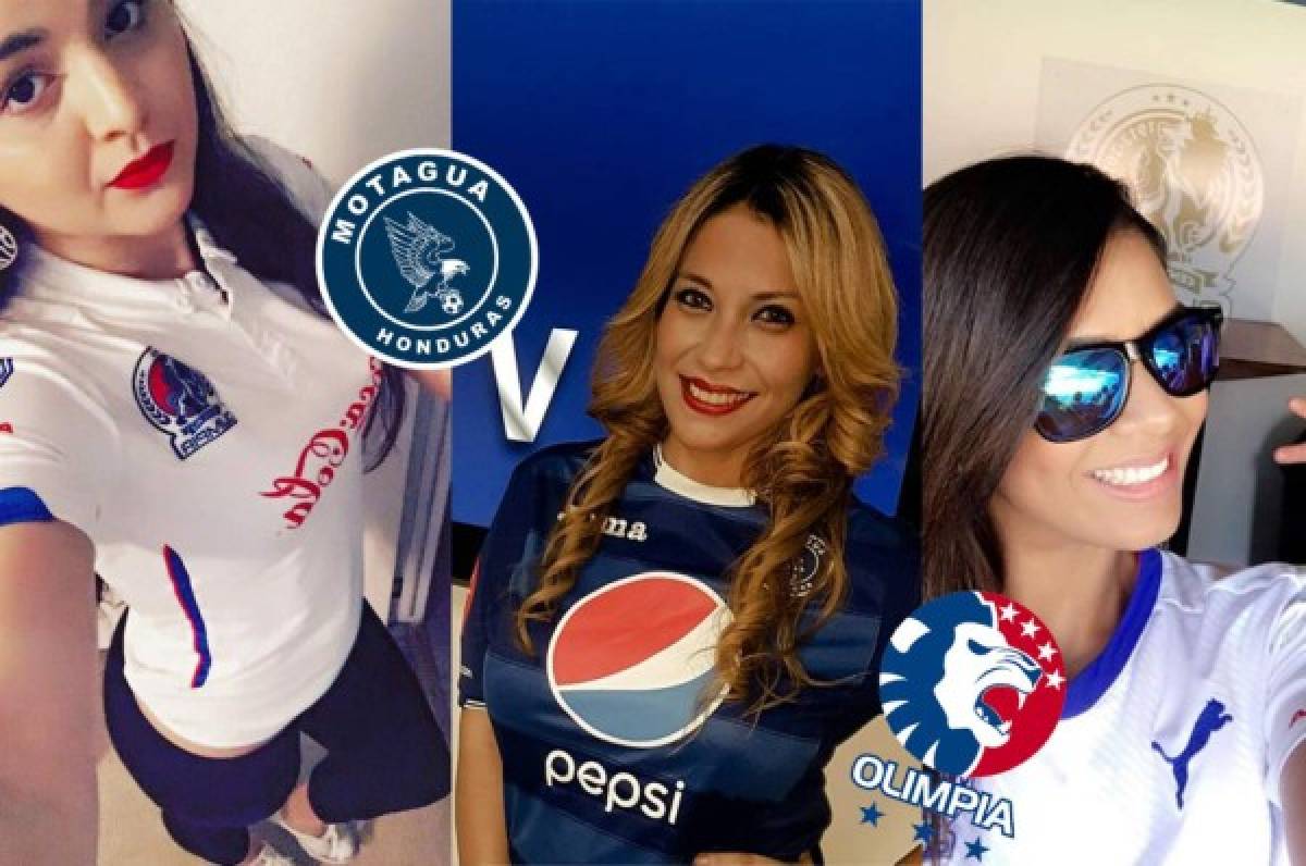 Las chicas más bellas que apoyarán al Motagua y Olimpia en semifinales