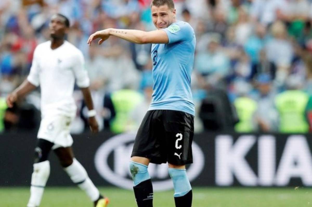 El conmovedor llanto del Giménez durante el partido Francia-Uruguay