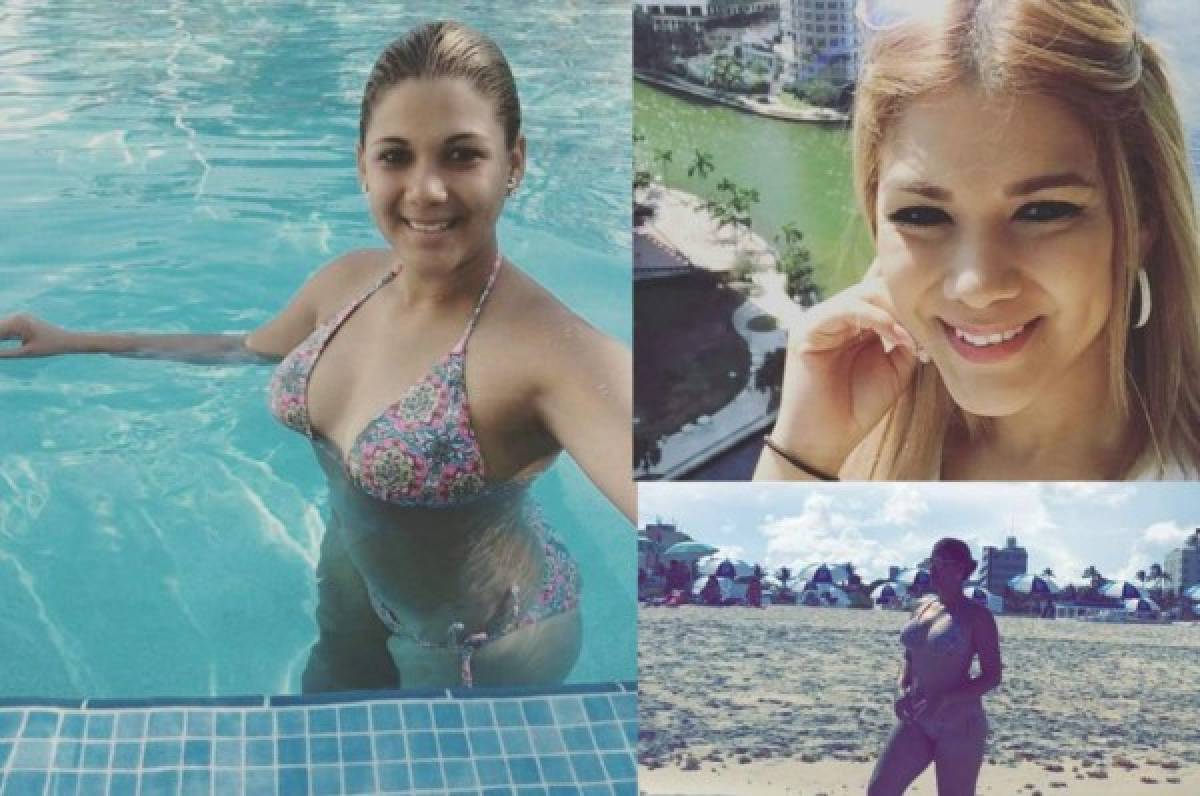 Las ardientes vacaciones de Ivonne, la bella esposa de jugador hondureño