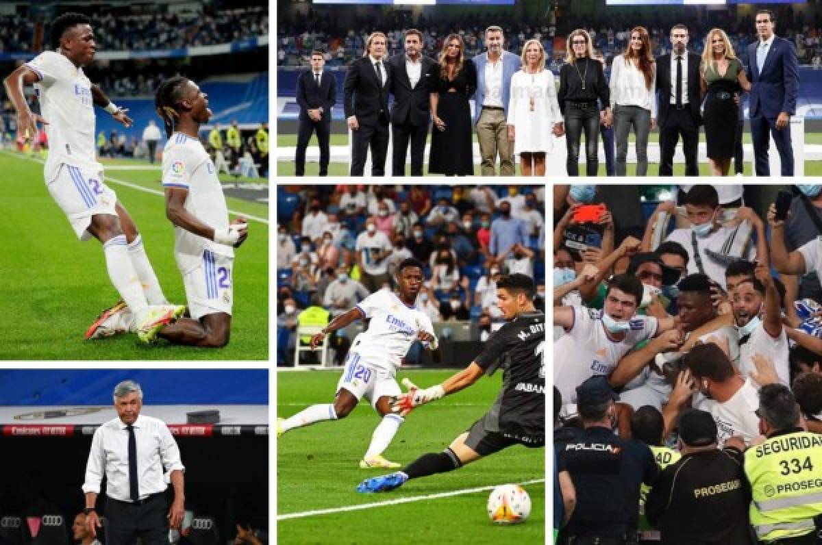 Locura de Vinicius y Camavinga; Zidane regresó al Bernabéu y homenaje especial en la victoria del Real Madrid