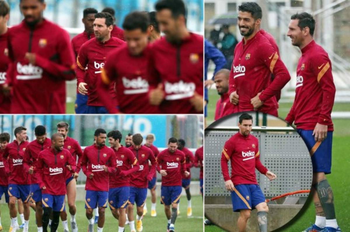 Messi se une al grupo y muestra otra imagen: así fue el entrenamiento del Barcelona previo al primer amistoso