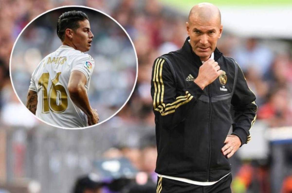 Zidane sobre James Rodríguez: ''Se nota que es muy bueno, me alegro por él''