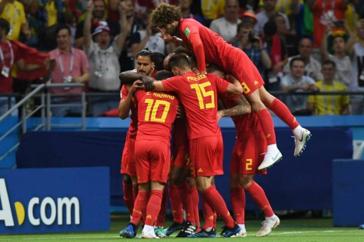 La selección de Bélgica derrota a Brasil en Kazán. FOTOS AFP