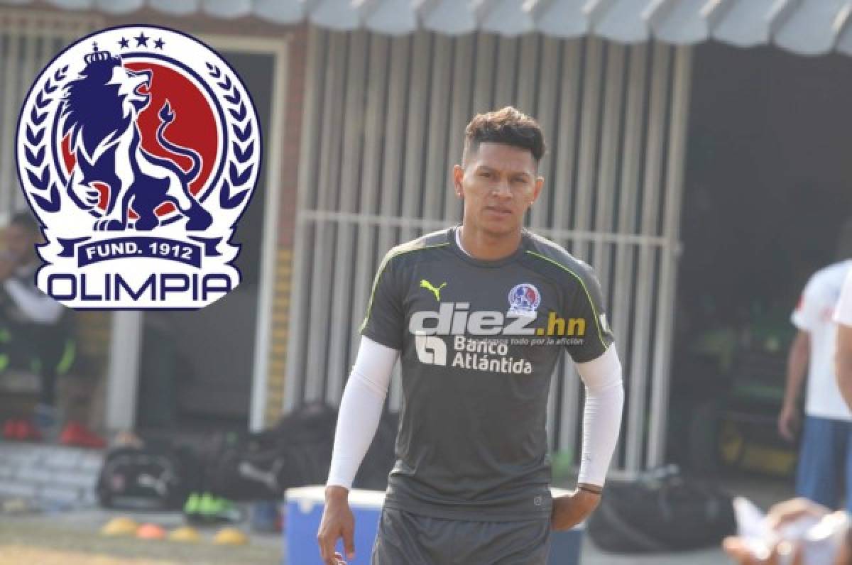 Bryan Moya se sumó a los entrenamientos del Olimpia pensando en los duelos eliminatorios de Honduras