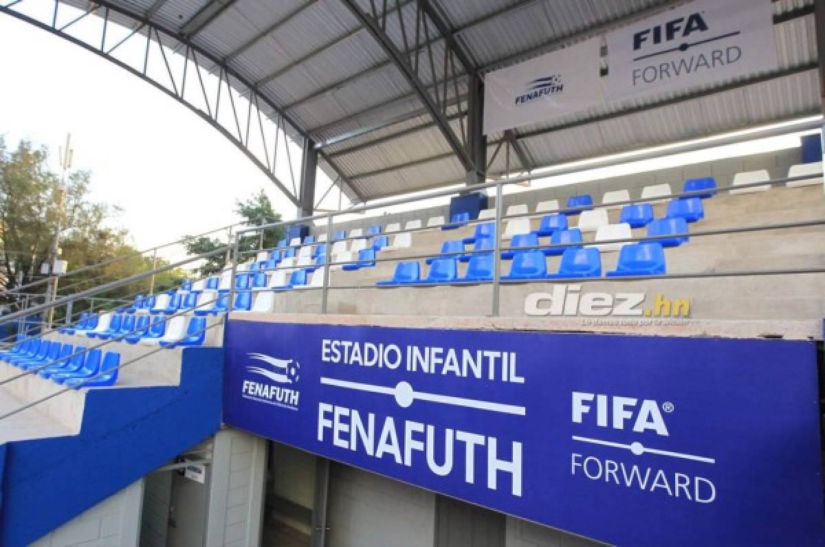 FOTOS: Fenafuth inaugura un mini estadio para Ligas Menores en Tegucigalpa